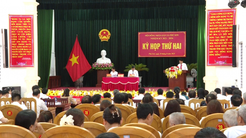 Kỳ họp thứ 2, HĐND x&atilde; Ph&uacute; Sơn nhiệm kỳ 2021 - 2026