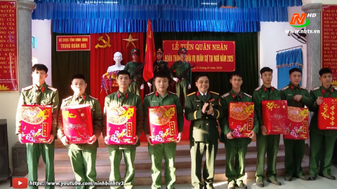 Trung đo&agrave;n 855 tiễn qu&acirc;n nh&acirc;n ho&agrave;n th&agrave;nh nghĩa vụ qu&acirc;n sự tại ngũ năm 2025