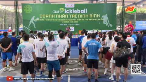 Khai mạc giải Pickleball doanh nh&acirc;n trẻ tỉnh Ninh B&igrave;nh năm 2025