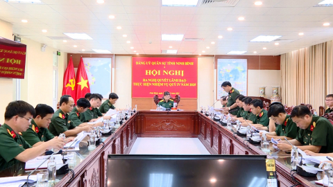 Đảng ủy Qu&acirc;n sự tỉnh ra Nghị quyết l&atilde;nh đạo thực hiện nhiệm vụ qu&yacute; IV