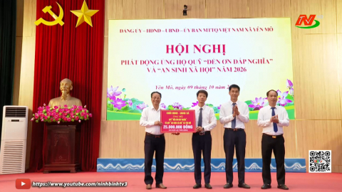 X&atilde; Y&ecirc;n M&ocirc; ph&aacute;t động Quỹ đền ơn đ&aacute;p nghĩa v&agrave; an sinh x&atilde; hội năm 2026
