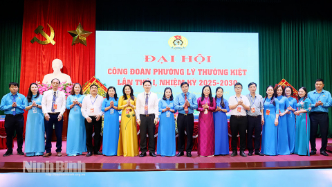 Đại hội C&ocirc;ng đo&agrave;n phường L&yacute; Thường Kiệt nhiệm kỳ 2025 - 2030