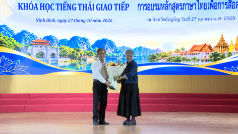 Trường Đại học Hoa Lư tổ chức khai giảng lớp tiếng Th&aacute;i Lan giao tiếp