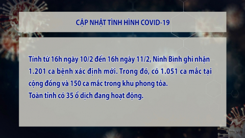 Cập nhật Covid -19 Trưa ng&agrave;y 12/02/2022