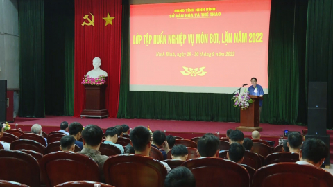 Lớp tập huấn nghiệp vụ m&ocirc;n bơi, lặn năm 2022