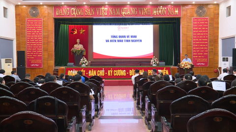 Tập huấn c&ocirc;ng t&aacute;c vận động hiến m&aacute;u t&igrave;nh nguyện