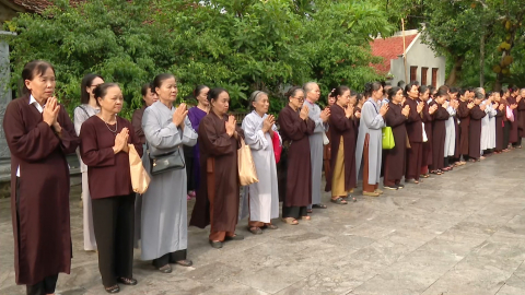 Lễ khai giảng kh&oacute;a An cư kết hạ tại ch&ugrave;a Ph&uacute;c Long