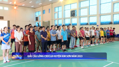 Giải cầu l&ocirc;ng CNVCLĐ huyện Kim Sơn năm 2023