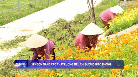 Y&ecirc;n Sơn n&acirc;ng cao chất lượng ti&ecirc;u ch&iacute; đường giao th&ocirc;ng
