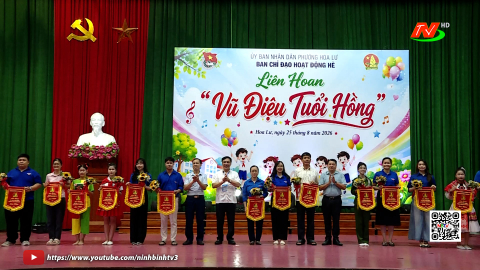 Chung kết v&agrave; trao giải li&ecirc;n hoan "Vũ điệu tuổi hồng" phường Hoa Lư
