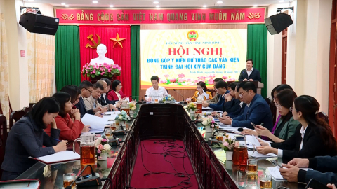 Hội N&ocirc;ng d&acirc;n g&oacute;p &yacute; v&agrave;o văn kiện Đại hội XIV của Đảng
