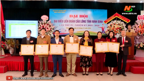 Đại hội Đại biểu Li&ecirc;n đo&agrave;n cầu l&ocirc;ng tỉnh Ninh B&igrave;nh nhiệm kỳ 2023 - 2028