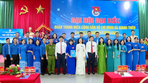 Đại hội đại biểu Đo&agrave;n Thanh ni&ecirc;n Cộng sản Hồ Ch&iacute; Minh x&atilde; Quang Thiện, nhiệm kỳ 2025-2030