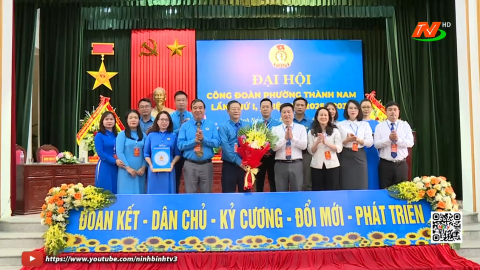 Đại hội C&ocirc;ng đo&agrave;n x&atilde; Vụ Bản, phường Th&agrave;nh Nam nhiệm kỳ 2025 - 2030
