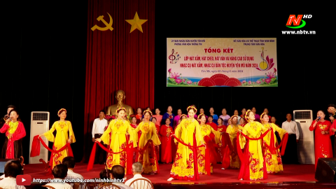 Tổng kết lớp nghệ thuật truyền thống huyện Y&ecirc;n M&ocirc;
