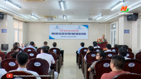 Khai giảng kh&oacute;a đ&agrave;o tạo li&ecirc;n tục phẫu thuật nội soi cơ bản
