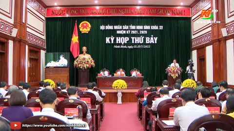 Khai mạc Kỳ họp thứ 7, HĐND tỉnh Ninh B&igrave;nh kh&oacute;a XV 