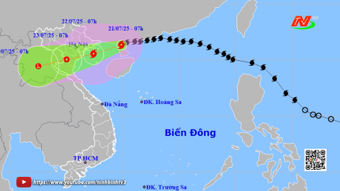 Tin b&atilde;o khẩn cấp: Cơn b&atilde;o số 3_hồi 7h ng&agrave;y 21/7