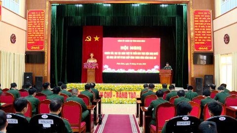 Đảng ủy Qu&acirc;n sự tỉnh qu&aacute;n triệt v&agrave; triển  khai Nghị quyết TW4