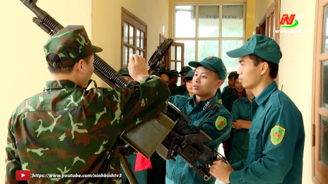 Kim Sơn khai mạc huấn luyện d&acirc;n qu&acirc;n tự vệ binh chủng
