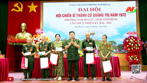 Đại hội Hội Chiến sĩ Th&agrave;nh cổ Quảng Trị năm 1972 phường Nam Hoa Lư