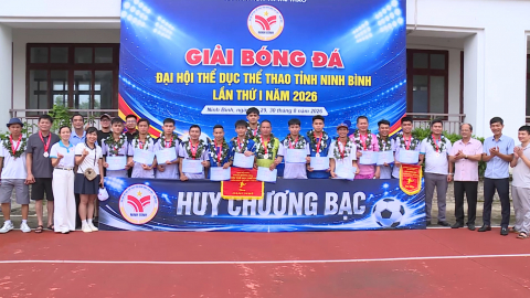 Bế mạc Giải B&oacute;ng đ&aacute; Đại hội Thể dục thể thao tỉnh lần thứ I, năm 2026