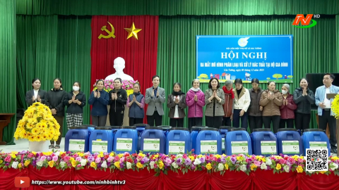 Hội Li&ecirc;n hiệp Phụ nữ tỉnh tập huấn ph&acirc;n loại, xử l&yacute; r&aacute;c hữu cơ bằng men vi sinh