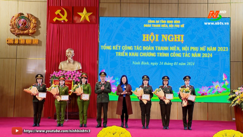 Đo&agrave;n thanh ni&ecirc;n, Hội Phụ nữ C&ocirc;ng an tỉnh triển khai chương tr&igrave;nh c&ocirc;ng t&aacute;c năm 2024