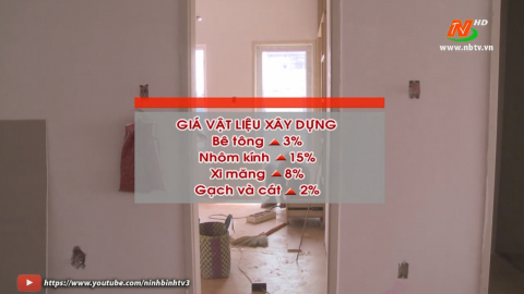 Gi&aacute; vật liệu x&acirc;y dựng tăng mạnh