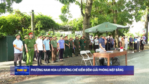 Phường Nam Hoa Lư cưỡng chế kiểm đếm giải ph&oacute;ng mặt bằng