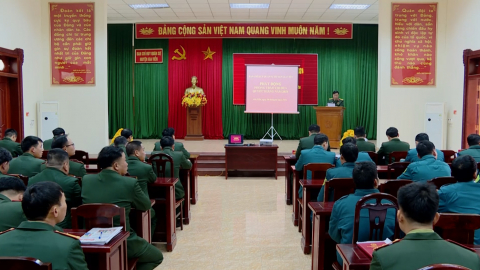 Ban CHQS huyện Gia Viễn ph&aacute;t động phong tr&agrave;o thi đua quyết thắng