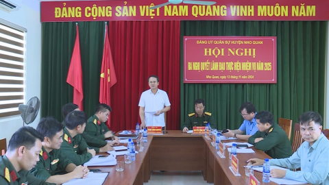 Đảng ủy Qu&acirc;n sự Nho Quan, Kim Sơn ra Nghị quyết l&atilde;nh đạo thực hiện nhiệm vụ năm 2025