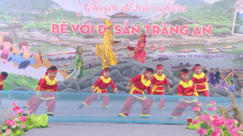 Thực hiện chuy&ecirc;n đề b&eacute; với di sản Tr&agrave;ng An