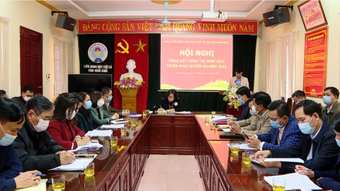 Li&ecirc;n minh HTX tỉnh triển khai nhiệm vụ năm 2022