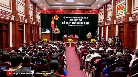 Khai mạc kỳ họp thứ 15, HĐND tỉnh kh&oacute;a XV, nhiệm kỳ 2021 - 2026