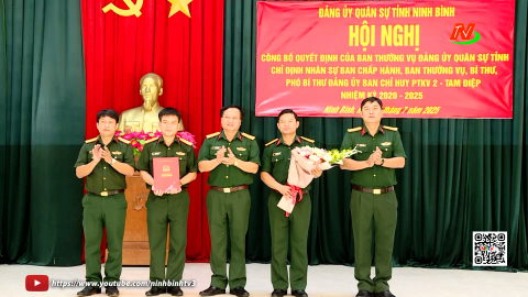 Đảng uỷ qu&acirc;n sự tỉnh c&ocirc;ng bố quyết định chỉ định nh&acirc;n sự Đảng uỷ c&aacute;c cơ quan, đơn vị