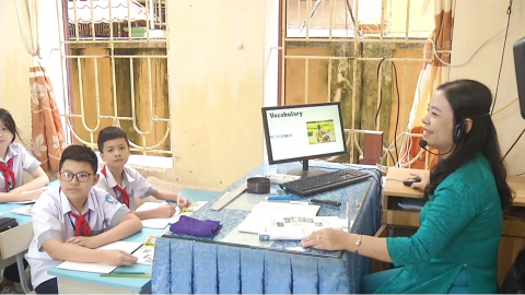 Ứng dụng chuyển đổi số v&agrave;o phương ph&aacute;p dạy học tại trường THCS Tống Văn Tr&acirc;n