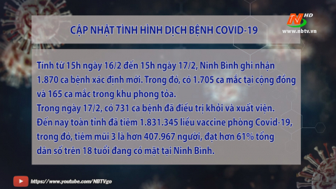 Cập nhật Covid -19 Trưa ng&agrave;y 18/02/2022