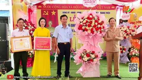 X&oacute;m 4, x&atilde; Quang Thiện được c&ocirc;ng nhận khu d&acirc;n cư n&ocirc;ng th&ocirc;n mới kiểu mẫu