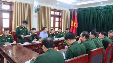 Cục qu&acirc;n lực kiểm tra c&ocirc;ng t&aacute;c động vi&ecirc;n đối với Ban CHQS Tp. Ninh B&igrave;nh