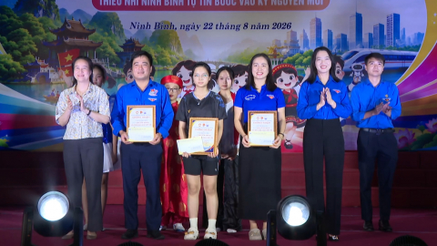 Li&ecirc;n hoan thiếu nhi tỉnh Ninh B&igrave;nh lần thứ nhất năm 2026.