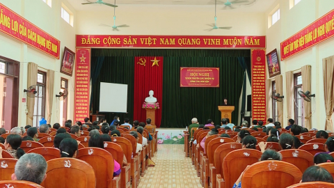 Tuy&ecirc;n truyền c&aacute;c nhiệm vụ c&ocirc;ng t&aacute;c d&acirc;n vận tại x&atilde; Kh&aacute;nh Dương