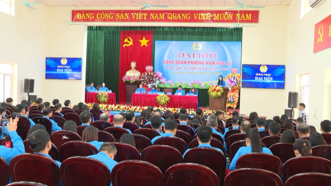 Đại hội C&ocirc;ng đo&agrave;n phường Nam Hoa Lư, phường Duy Ti&ecirc;n nhiệm kỳ 2025 - 2030