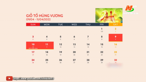 Lịch nghỉ lễ Giỗ Tổ H&ugrave;ng Vương, dịp lễ 30/4 - 01/5