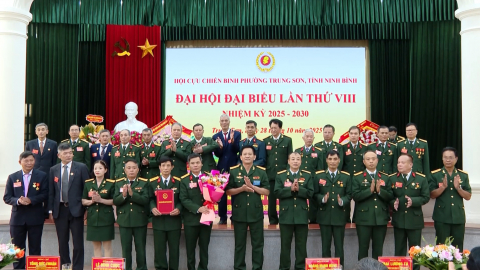 Đại hội đại biểu Hội Cựu chiến binh phường Trung Sơn nhiệm kỳ 2025 - 2030