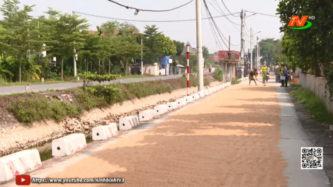 Nghi&ecirc;m t&uacute;c chấn chỉnh việc phơi th&oacute;c tr&ecirc;n đường