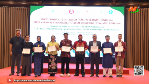 Bế mạc Hội thảo Quốc tế du lịch c&oacute; tr&aacute;ch nhiệm Ninh B&igrave;nh 2026