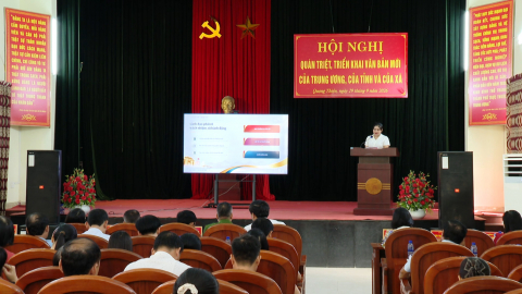 Quang Thiện qu&aacute;n triệt, triển khai c&aacute;c văn bản mới của Trung ương, của tỉnh