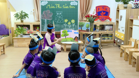 C&acirc;u chuyện "Gấu con v&agrave; l&aacute; m&ugrave;a thu"