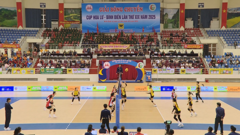 Hai đội b&oacute;ng của Ninh B&igrave;nh v&agrave;o b&aacute;n kết Giải B&oacute;ng chuyền Cup Hoa Lư - B&igrave;nh Điền năm 2025